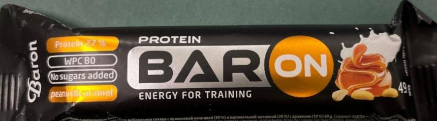 Fotografie - Protein bar Peanut&Caramel BarON