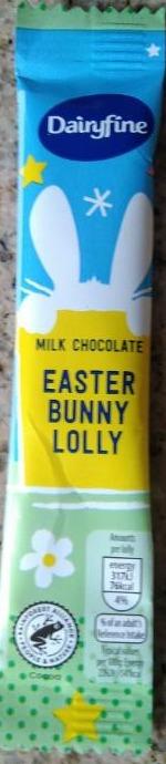 Fotografie - Easter Bunny Lolly Milk Chocolate Dairyfine