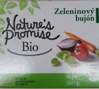 Fotografie - Bio Zeleninový bujón Nature's Promise