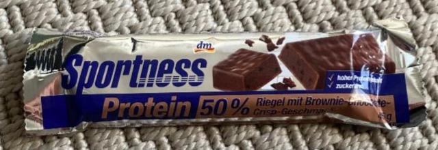 Fotografie - Protein 50% Brownie-Chocolate-Crisp-Geschmack Sportness