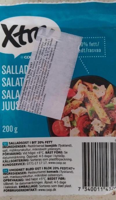 Fotografie - Salaattijuusto 20% salátový sýr X-tra