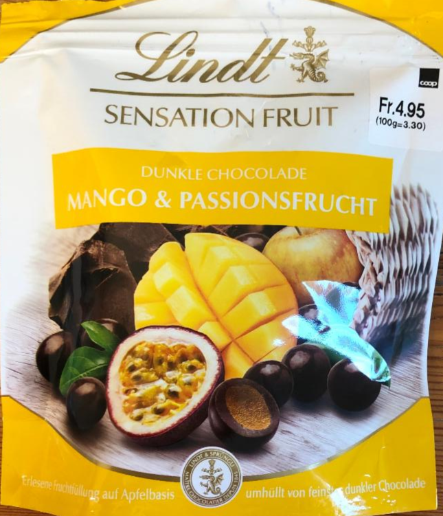 Fotografie - Dunkle chocolade mango & passionsfrucht Lindt
