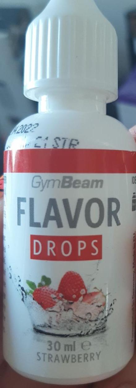 Fotografie - Flavor drops Strawberry GymBeam