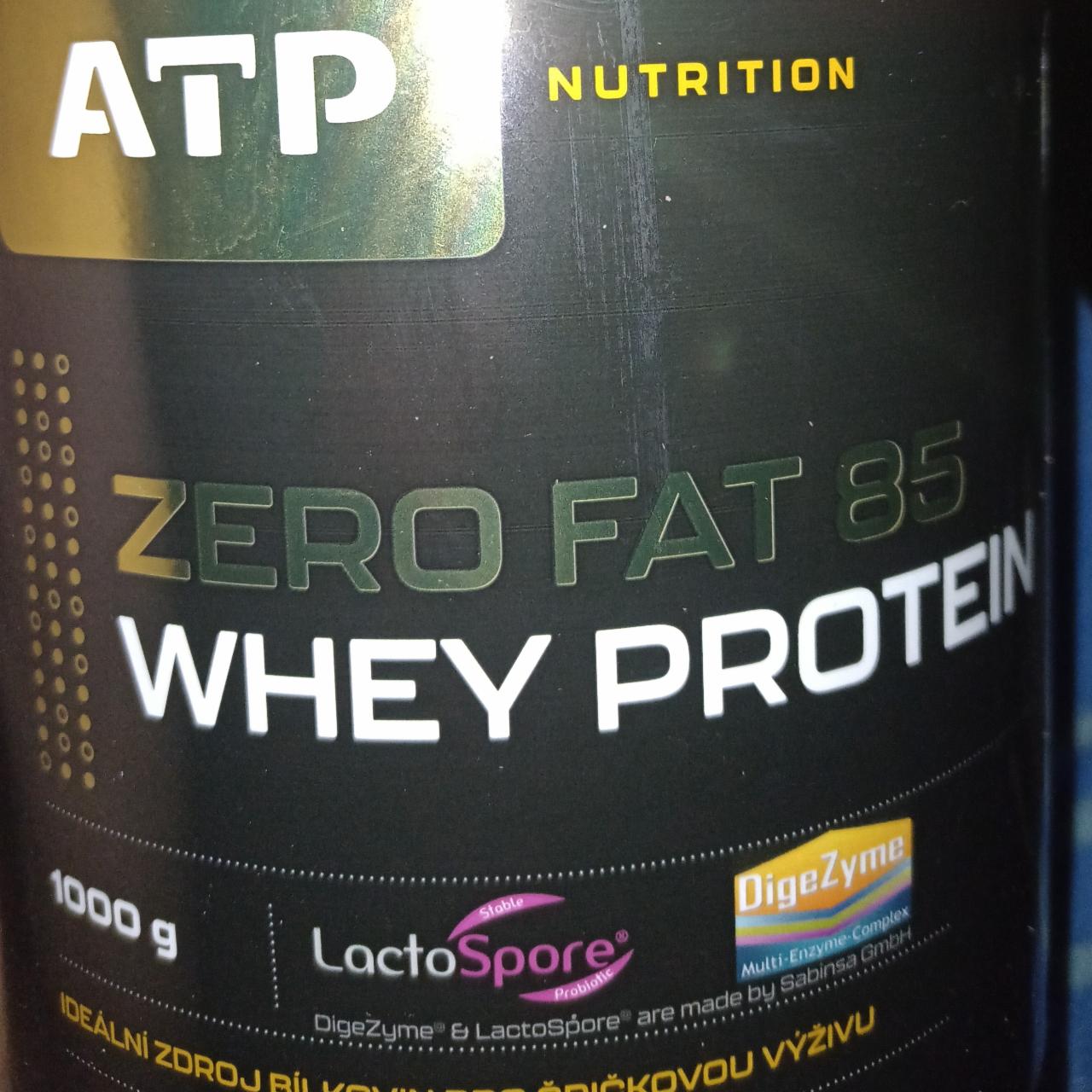 Fotografie - Zero Fat 85 Whey Protein Banán ATP Nutrition