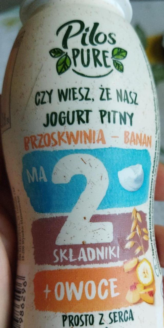 Fotografie - Jogurtový nápoj broskev banán Pikok pure