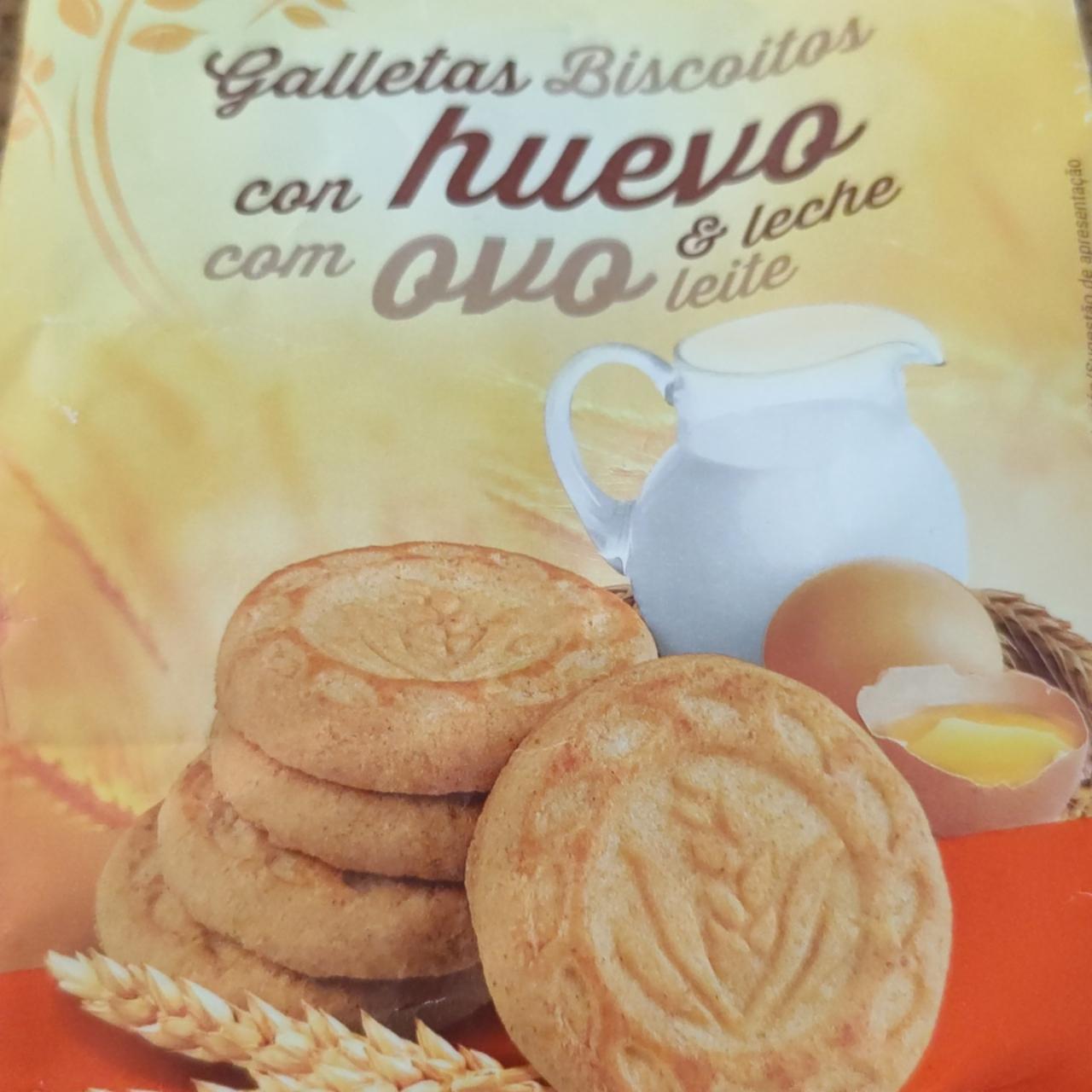 Fotografie - Galletas Biscoitos con huevo & leche Hacendado