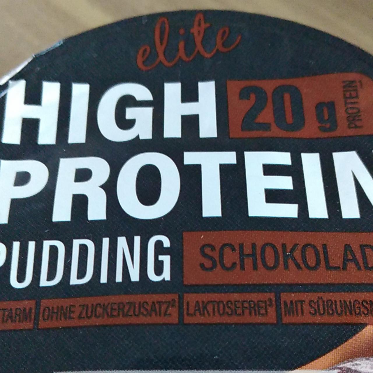 Fotografie - High protein pudding schokolade Elite