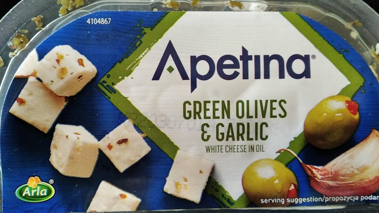 Fotografie - Apetina green olives & garlic Arla