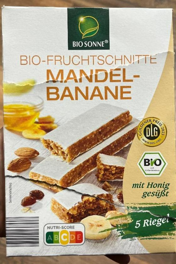 Fotografie - Bio Fruchtschnitte Mandel-Banane Bio Sonne
