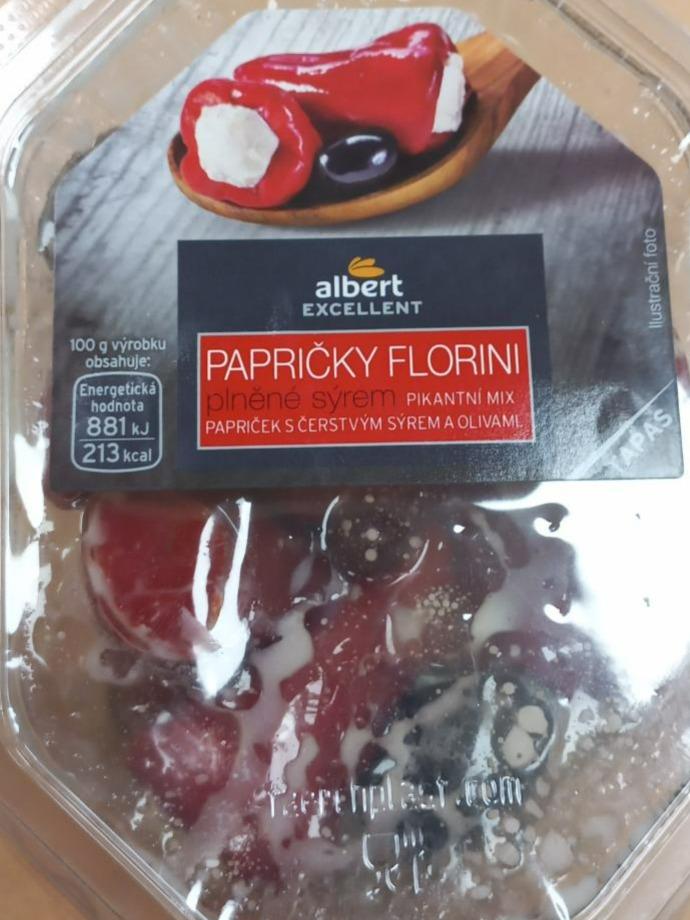 Fotografie - Papričky Florini plněné sýrem a olivy pikantní mix Albert Excellent