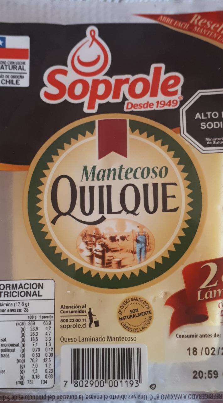 Fotografie - Queso Mantecoso Quilque Soprole