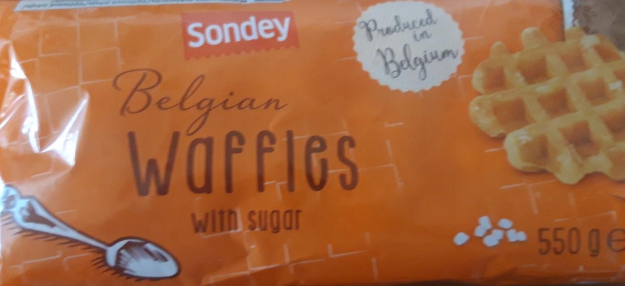 Fotografie - Belgian waffles with sugar crystals Sondey