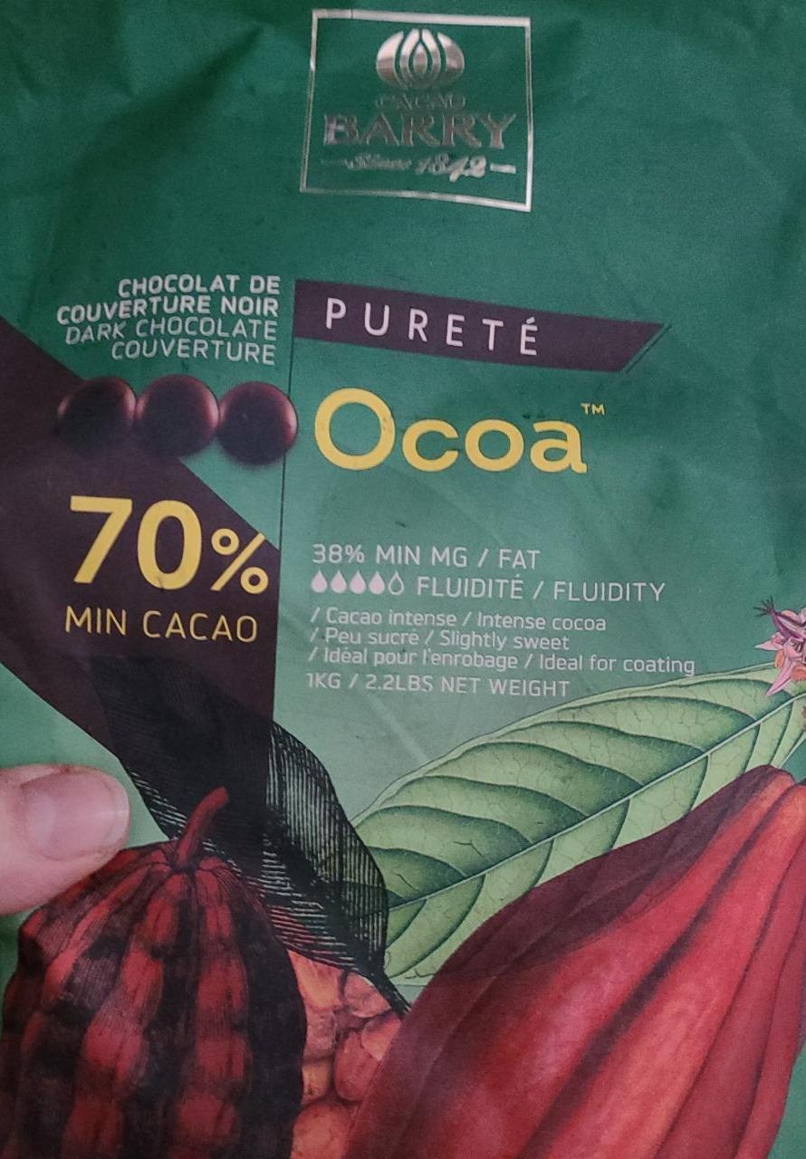 Fotografie - Chocolat de Pureté Ocoa 70% cacao Barry