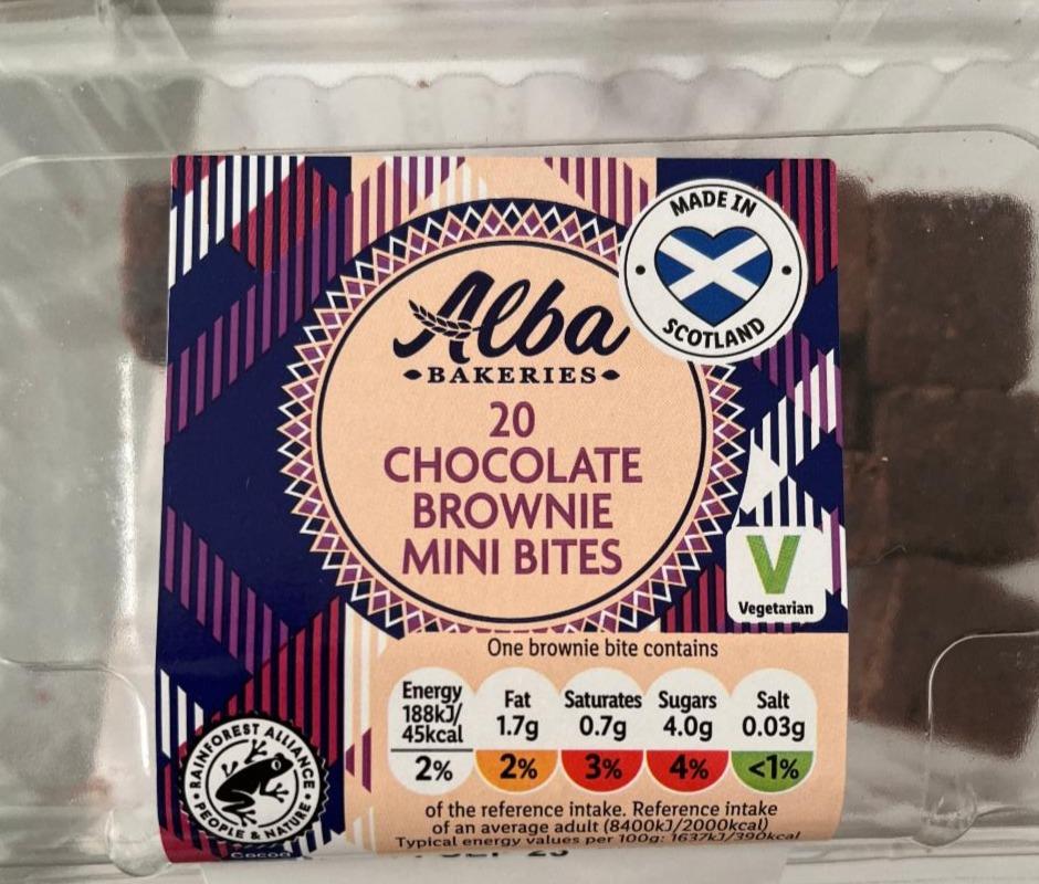 Fotografie - 20 Chocolate brownies mini bites Alba