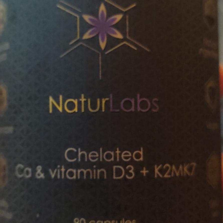 Fotografie - Chelated Ca & vitamin D3 + K2MK7 NaturLabs