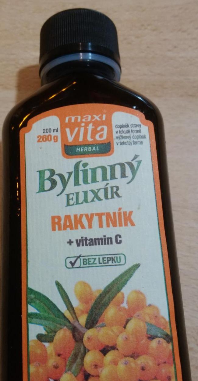 Fotografie - Bylinný elixír Rakytník + vitamin C MaxiVita
