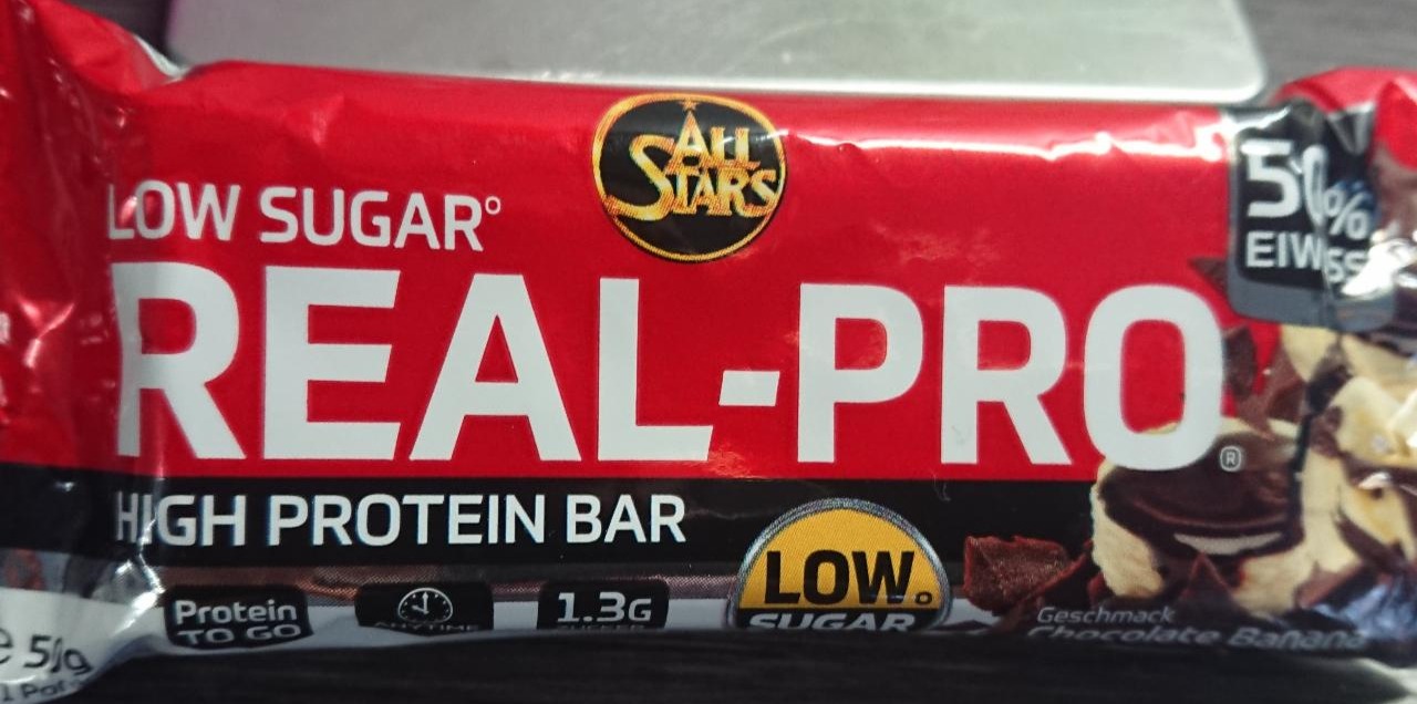 Fotografie - All Stars Real Pro protein bar, chocolate banana
