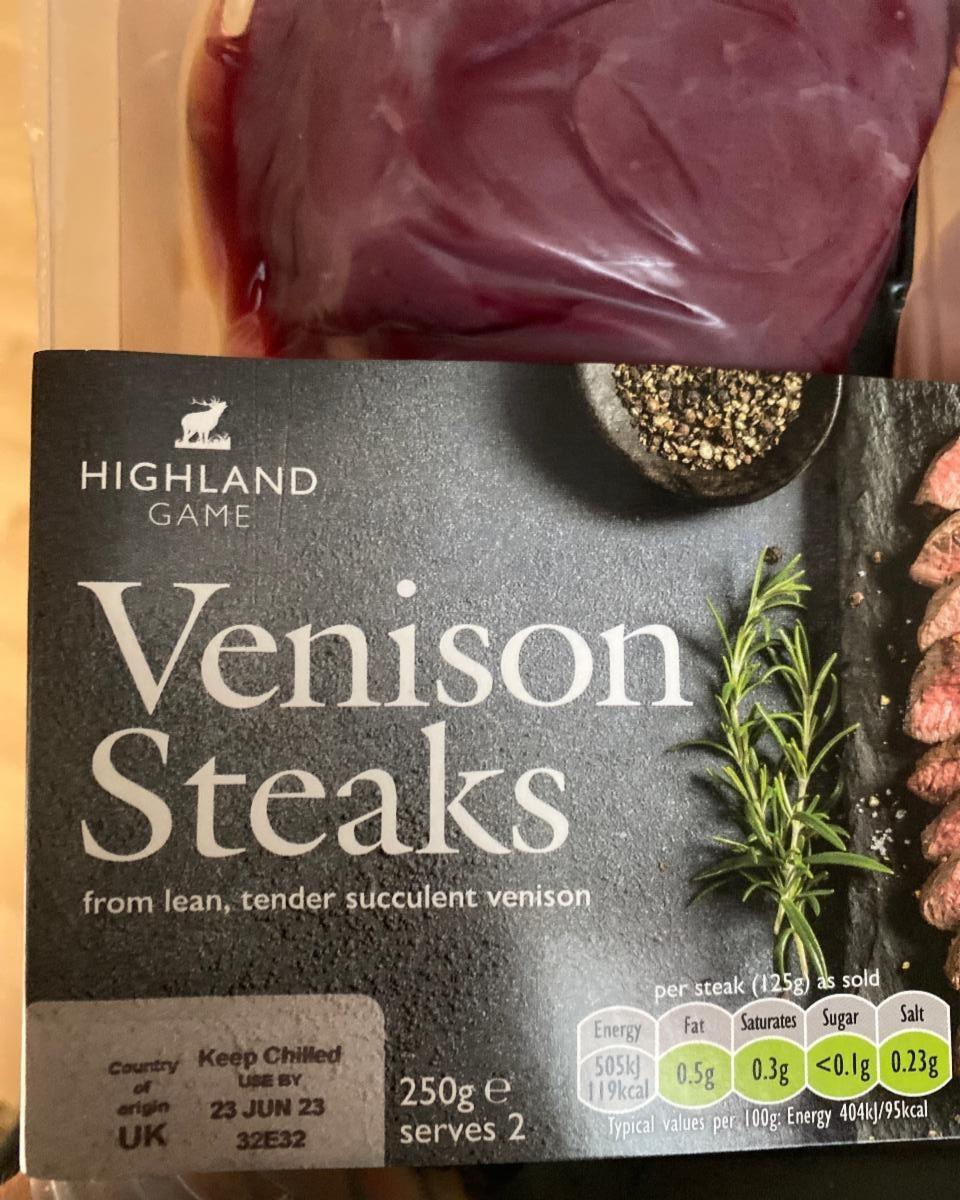 Fotografie - Venison Steaks Highland Game
