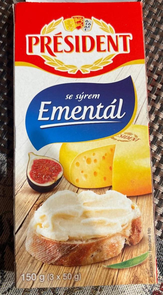 Fotografie - Tavený sýr se sýrem Ementál Président