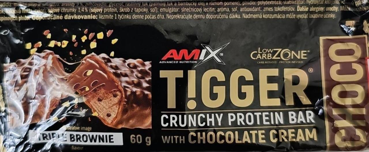 Fotografie - Tigger Crunchy protein bar with Chocolate cream Triple Brownie Amix Nutrition