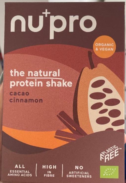 Fotografie - The natural protein shake with Cacao Cinnamon NuPro