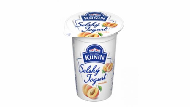 Fotografie - jogurt selský s meruňkou Kunín