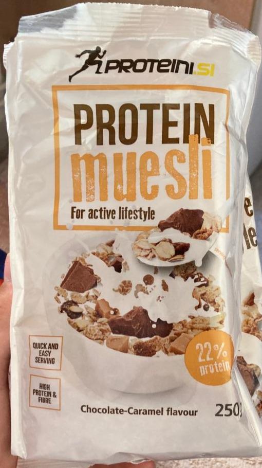 Fotografie - Protein muesli 22% protein Chocolate-Caramel Proteini.si