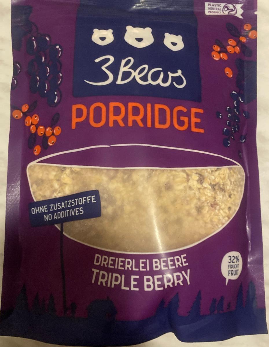 Fotografie - Porridge Triple Berry 3 Bears