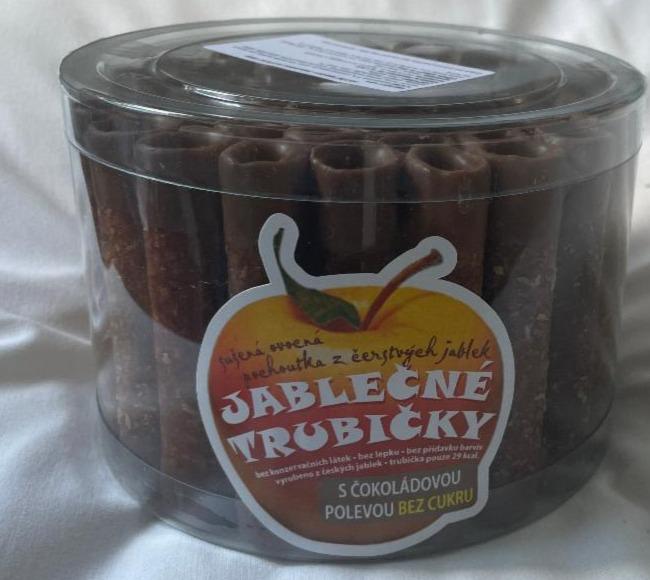 Fotografie - Jablečné trubičky s čokoládovou polevou bez přidaného cukru Bioprodukt JT
