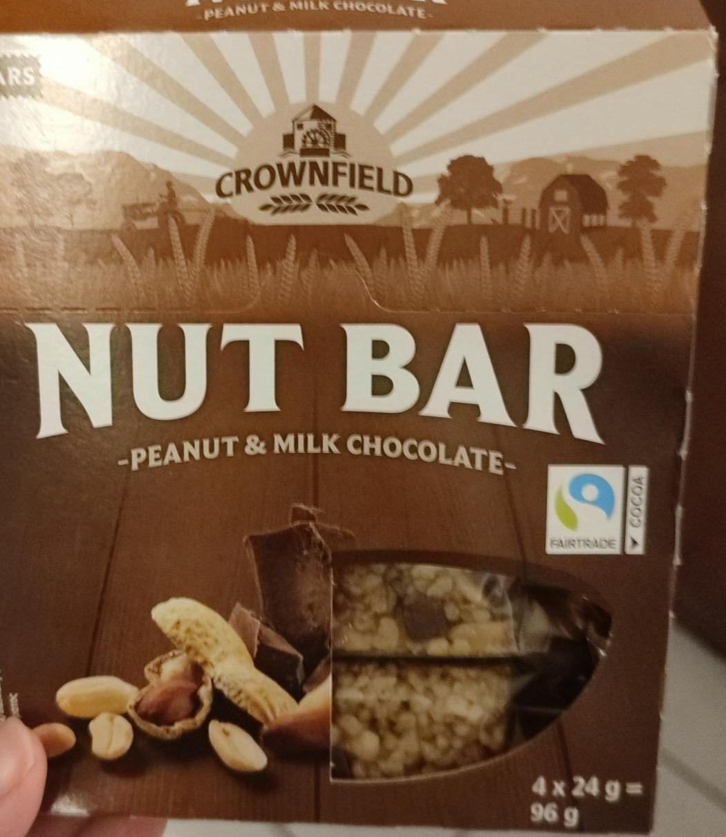 Fotografie - Nut Bar Peanut & Milk Chocolate Crownfield