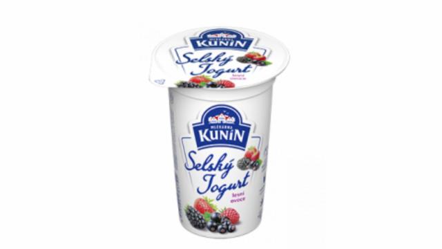 Fotografie - Kunín selský jogurt lesní ovoce