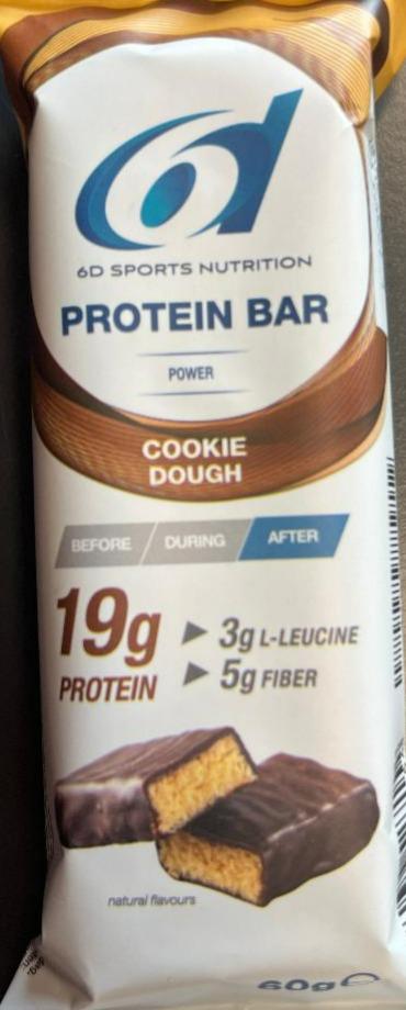 Fotografie - Protein bar Cookie Dough 6D Sport nutrition