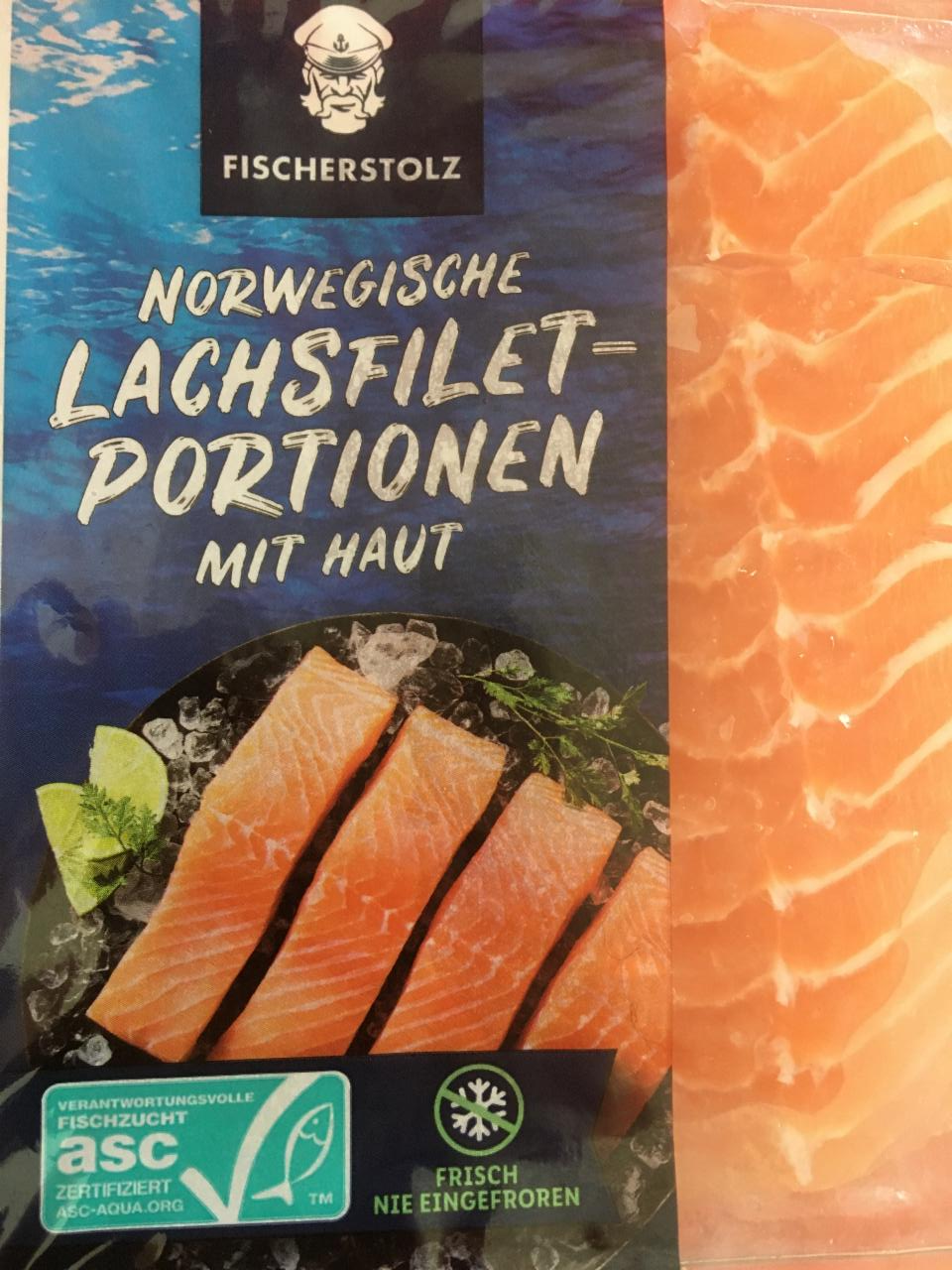 Fotografie - Norwegische Lachsfilet-portionen mit Haut FischerStolz