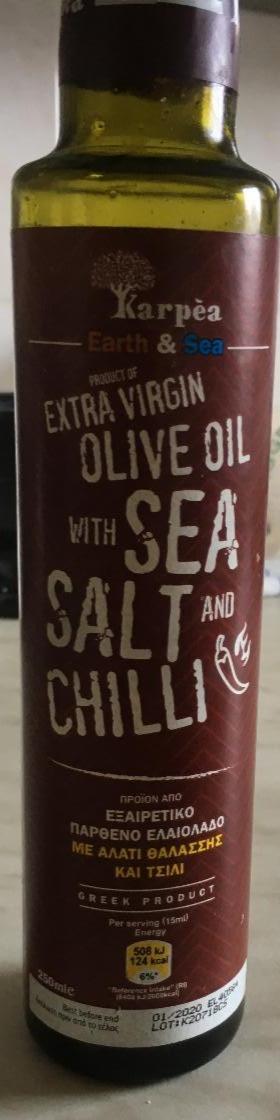 Fotografie - Olej olivový extra virgin Mořská sůl + Chilli Karpea