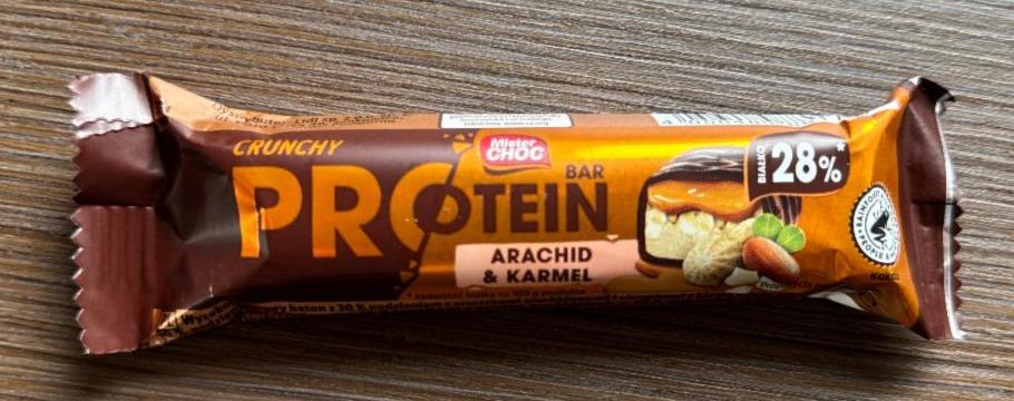Fotografie - Crunchy Protein Bar Arachid & Karmel Mister Choc