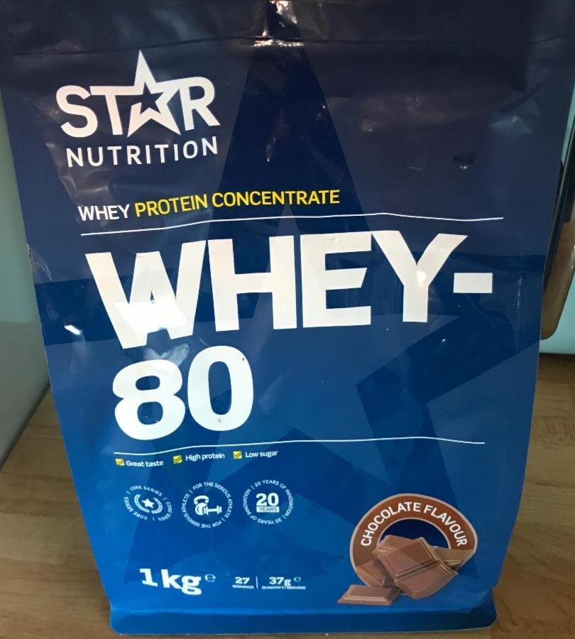 Fotografie - Whey protein 80 Chocolate flavour Star Nutrition