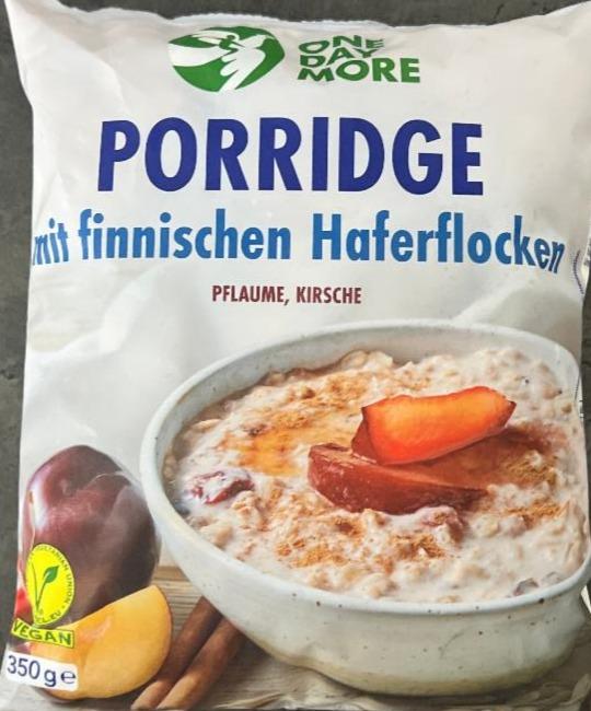 Fotografie - Porridge mit finnischen Haferflocken Pflaume, Kirsche OneDayMore