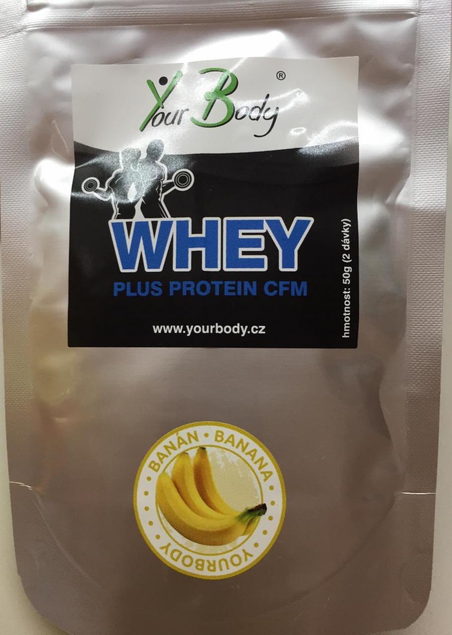 Fotografie - Whey Plus Protein CFM Banán YourBody