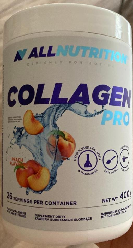 Fotografie - Collagen Pro Peach Flavor Allnutrition