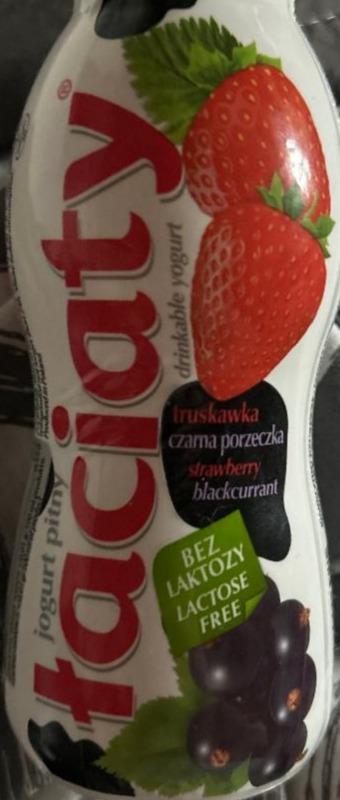 Fotografie - Jogurt pitny bez laktozy truskawka czarna porzeczka Łaciaty