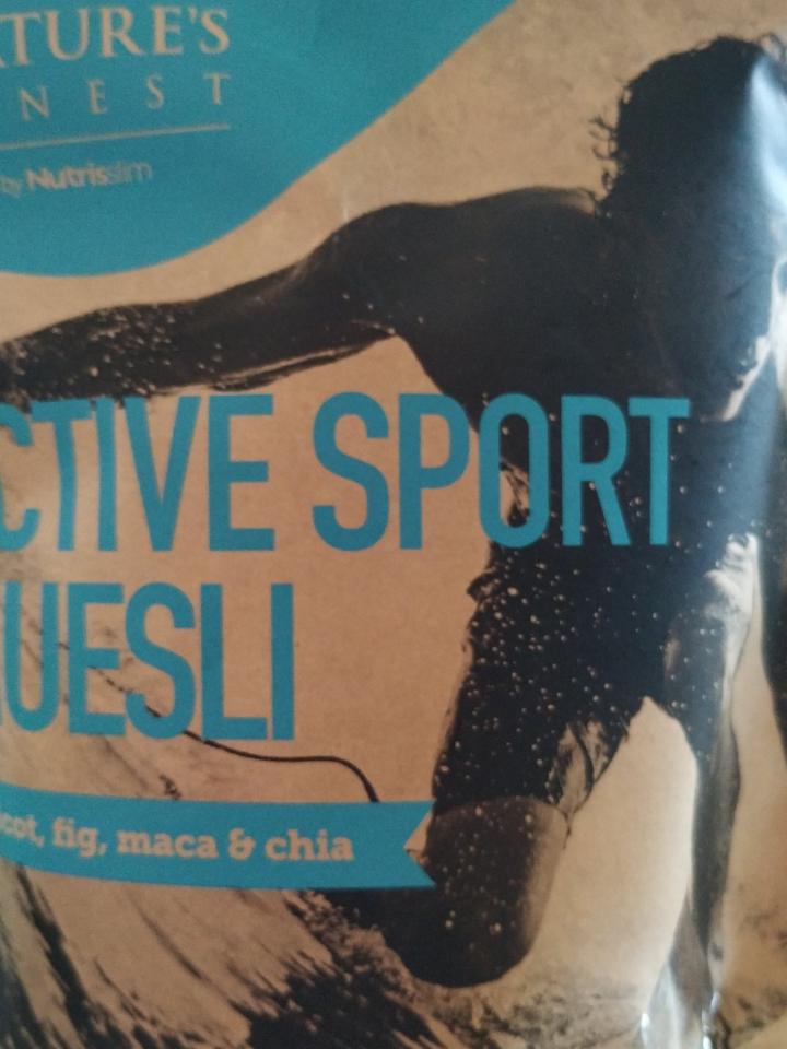 Fotografie - Natures active sport muesly apricot, fig, maca and chia