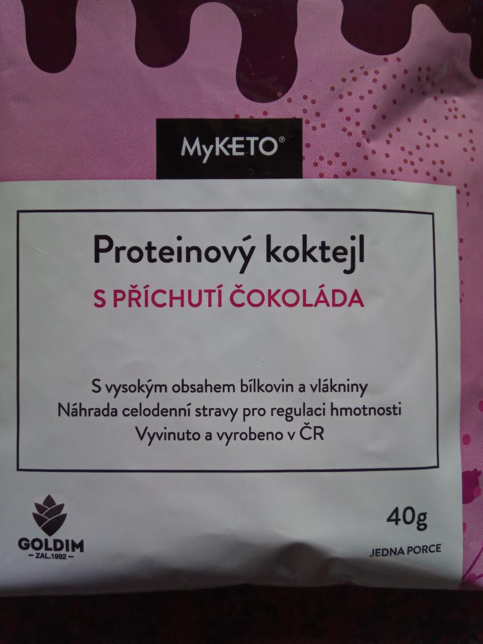 Fotografie - MyKETO proteinový koktejl čokoláda