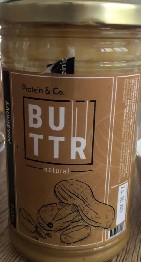 Fotografie - Buttr natural arašídový Protein & Co.