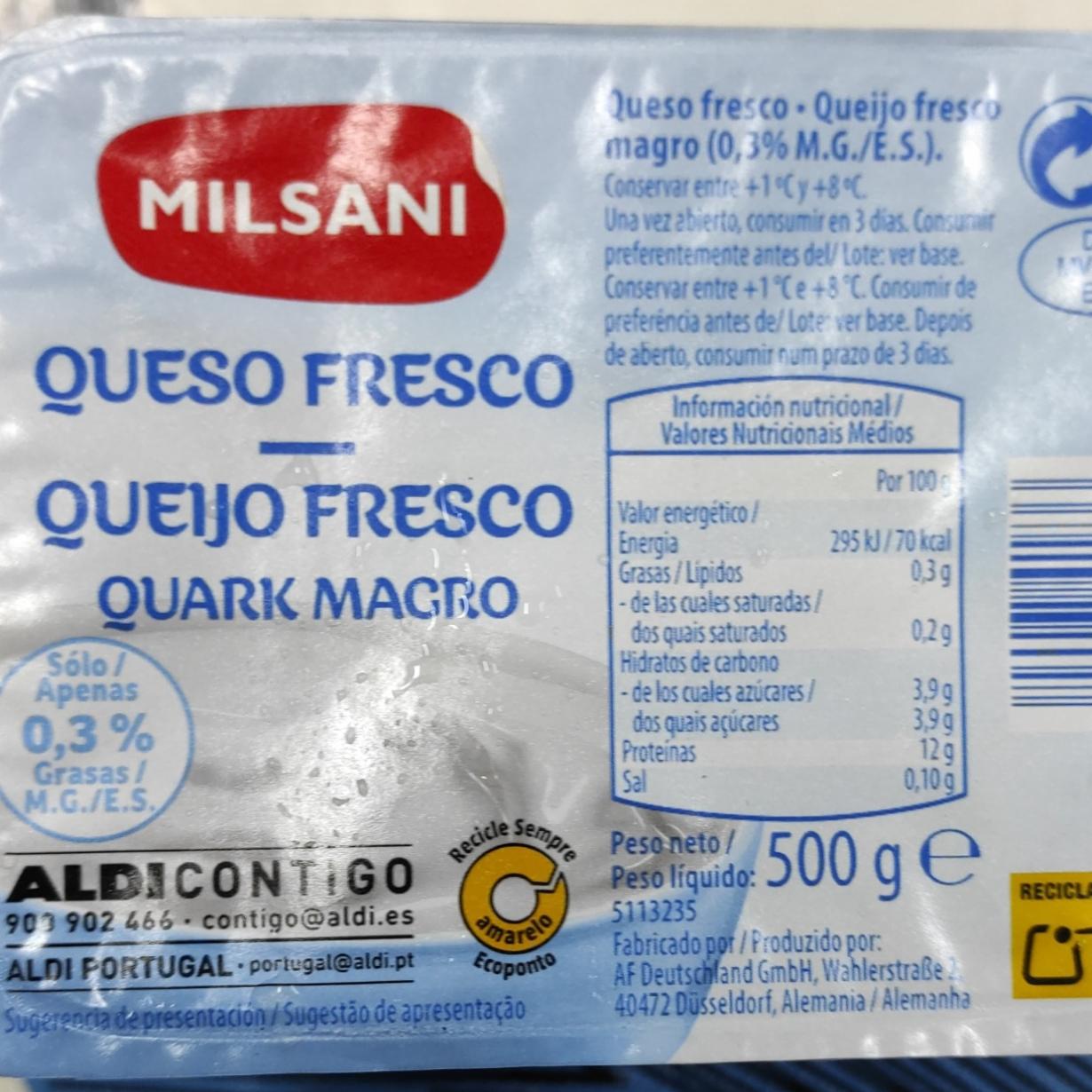Fotografie - queso fresco Milsani