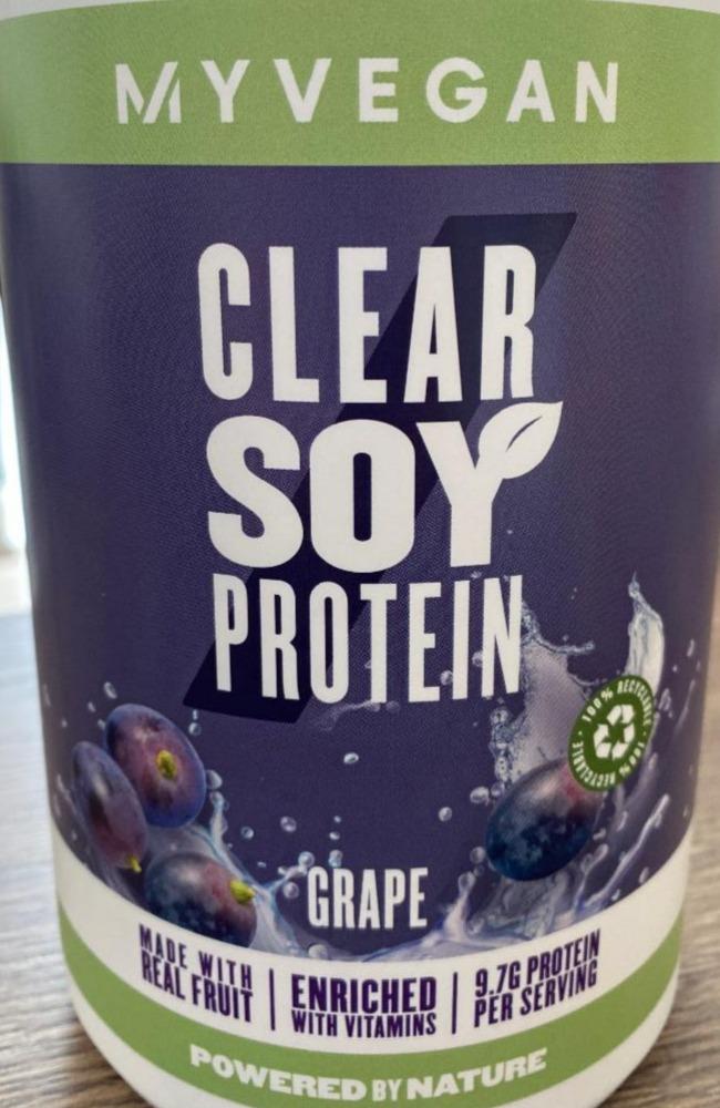 Fotografie - Clear Soy Protein Grape MyVegan