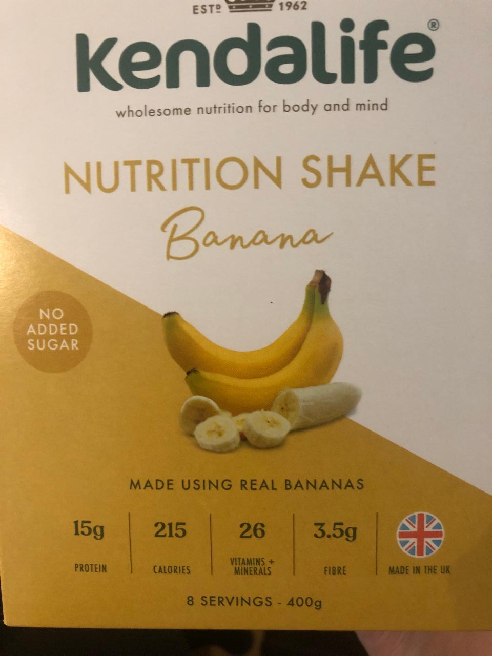 Fotografie - Kendalife proteinový nápoj banán