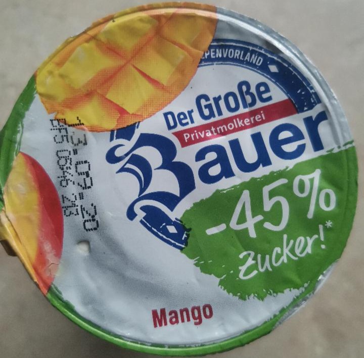 Fotografie - Der Große Joghurt Mango Bauer