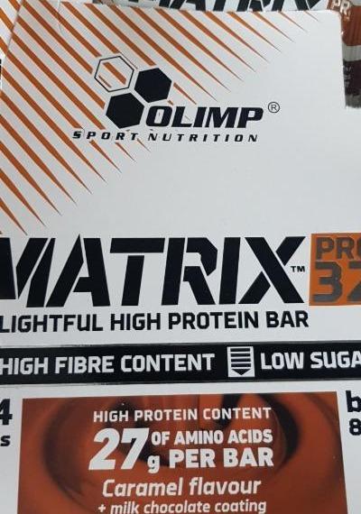 Fotografie - Matrix High Protein Bar Caramel flavour Olimp Nutrition