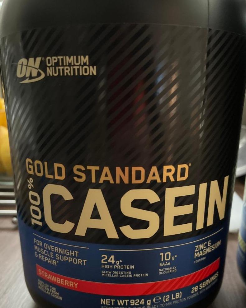 Fotografie - Gold Standard Casein - Strawberry Optimum Nutrition