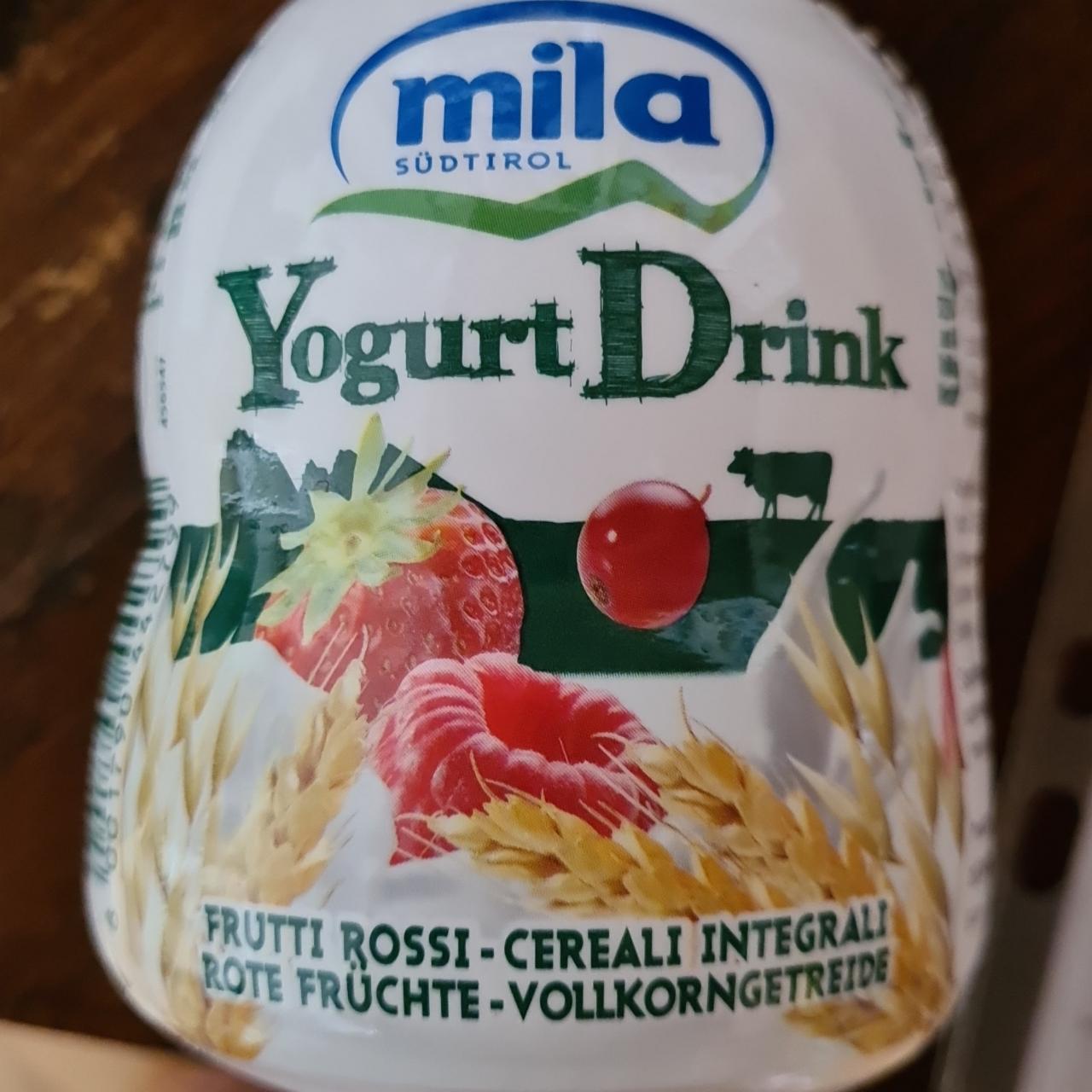 Fotografie - Yogurt drink Mila ovoce, celozrnný